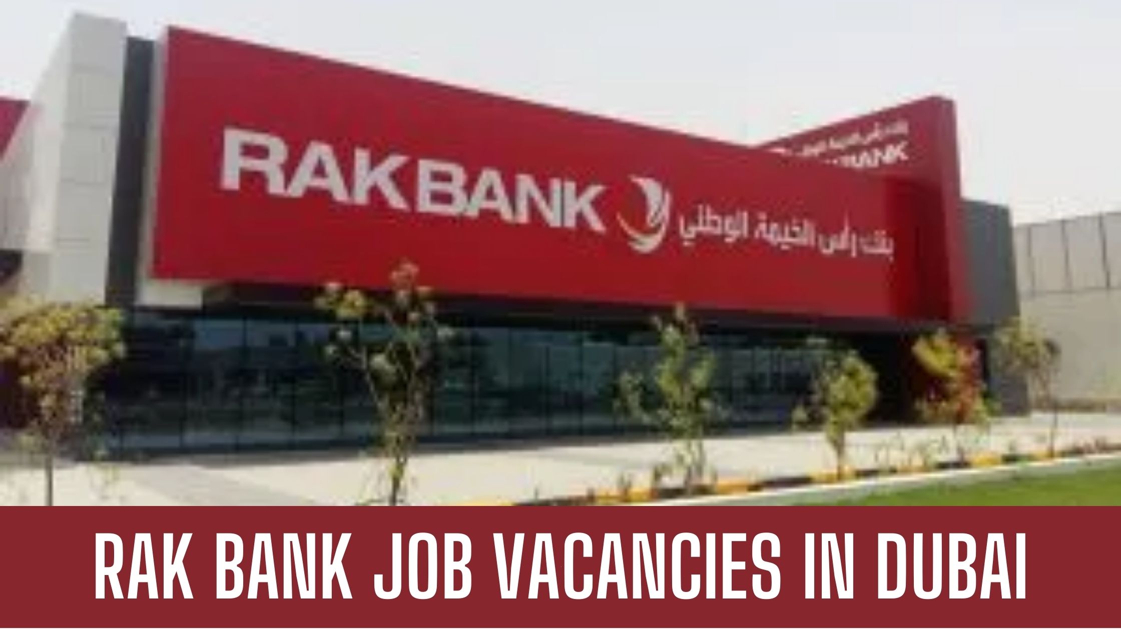 Rak Bank Jobs in Dubai- RAKBANK Latest Vacancies In UAE