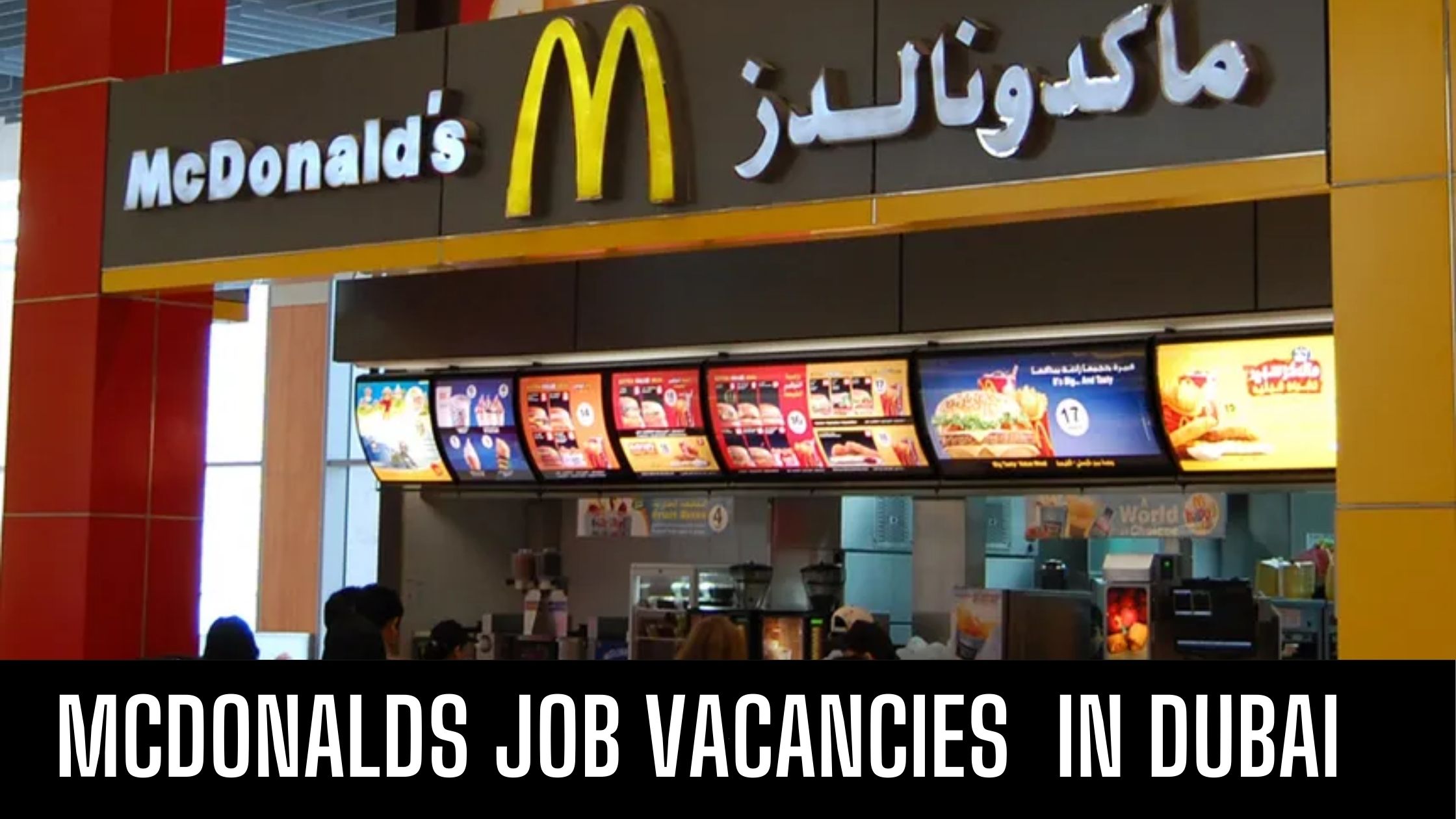 McDonald’s UAE Announced Job Vacancies in Dubai