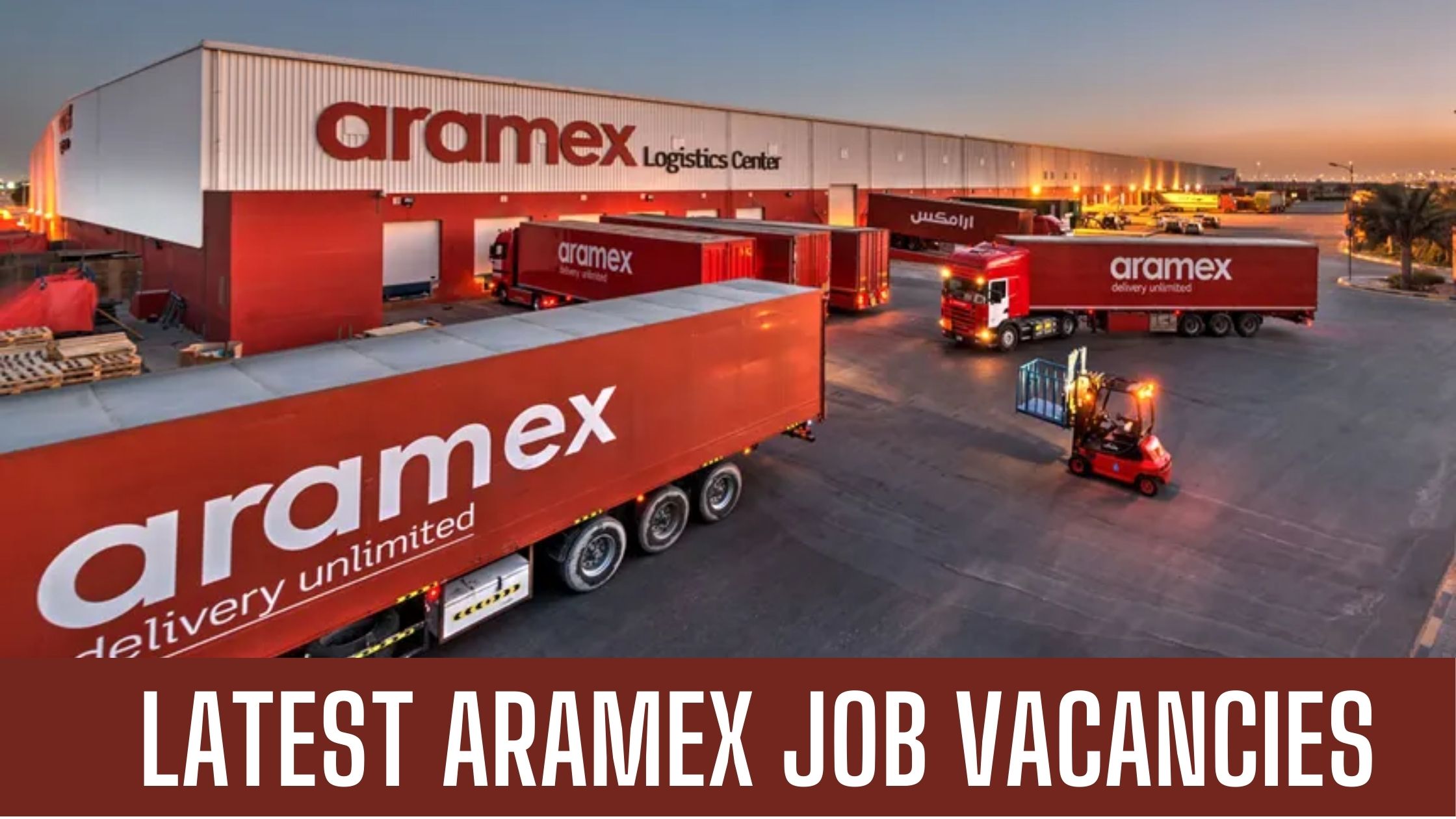 Aramex Jobs 2024 UAE Latest Job Vacancies Apply Now