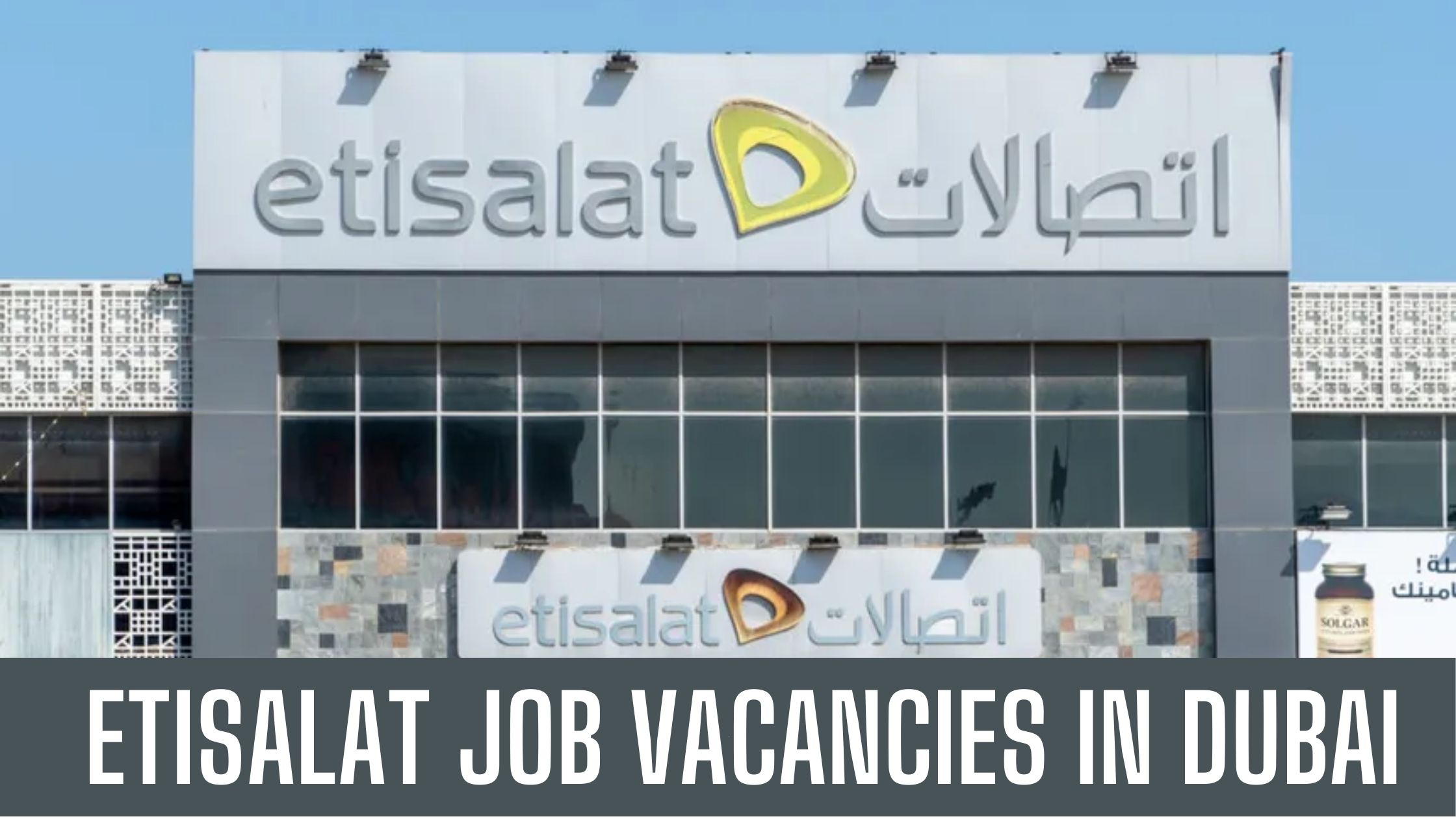 Etisalat Jobs in Dubai 2024 Good Salary Apply Now