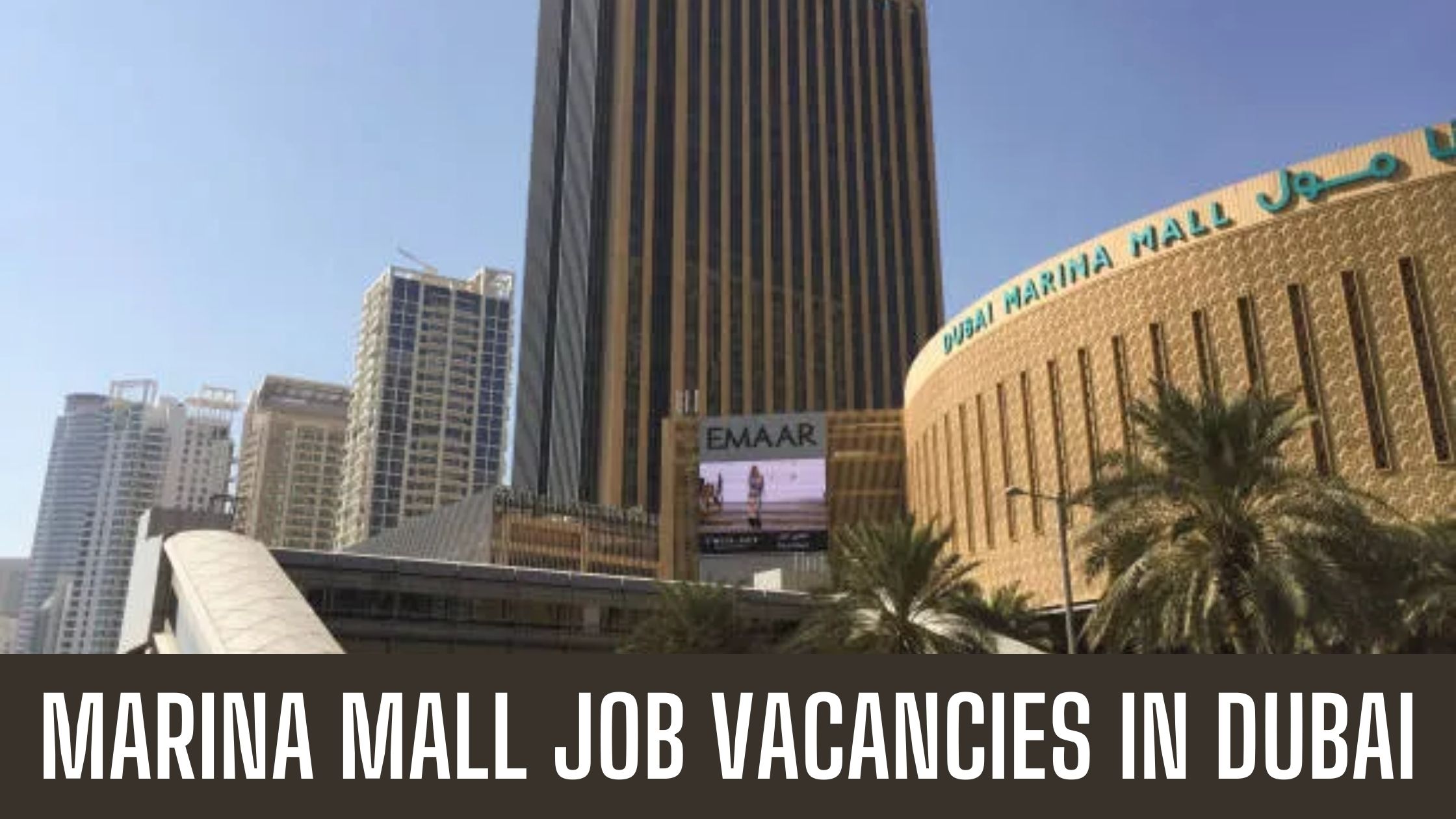 Marina Mall Announced Job Vacancy in Dubai Good Salary Apply Now